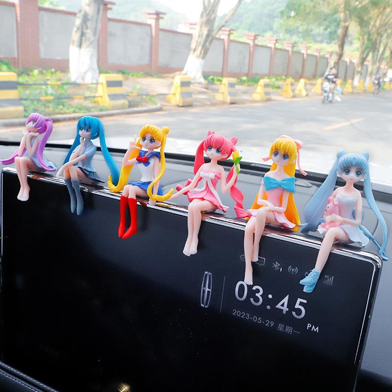 Internet Celebrity Car Car Decoration Beautiful Girl Creative Interior Decorations Decoration Cute Girl Heart Domestic Ornaments 1