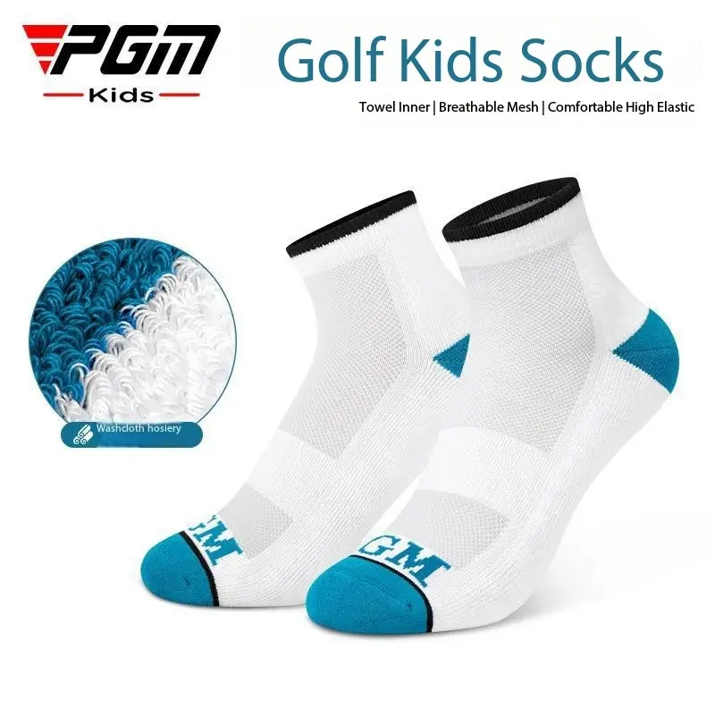 [PGM] Golf Children's Socks Thick Towel Bottom Moisture Wicking High Elastic Athletic Socks Stockings Wz016