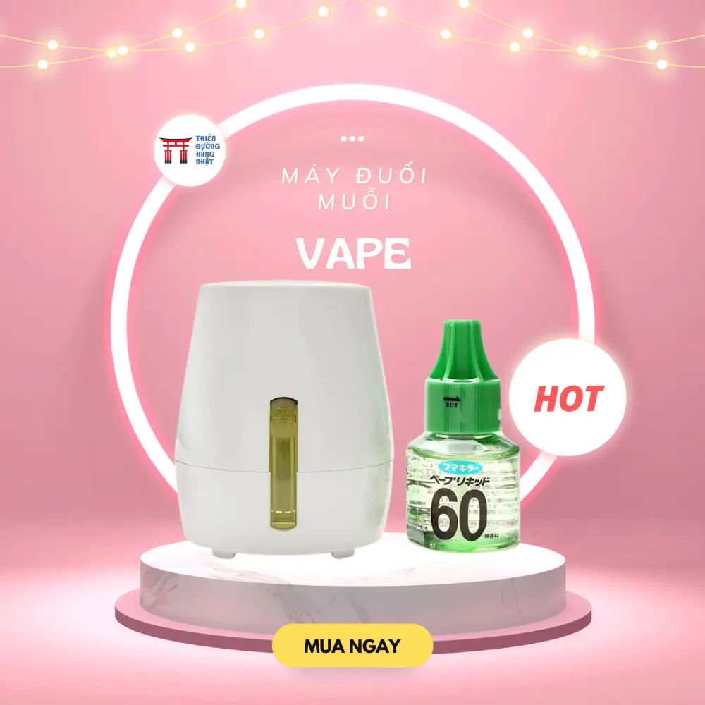 Máy đuổi muỗi và côn trùng an toàn cho trẻ em Vape Nhật Bản