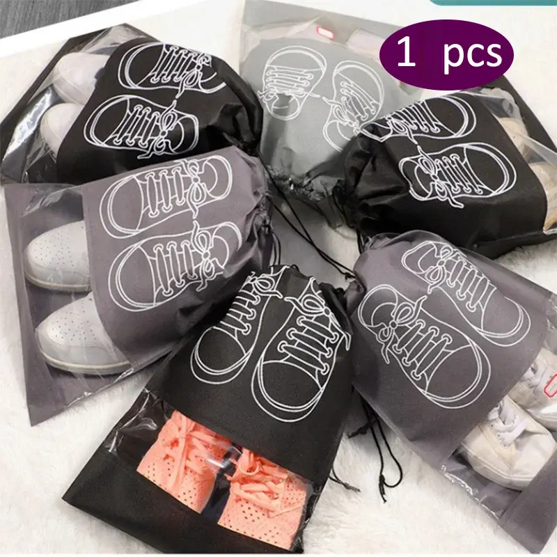 Shoe Storage Bag Made of Non-woven Fabric Dust-proof Moisture-proof Travel Artifact Shoe Storage Household Shoe Cover