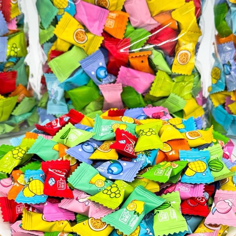[TÚI TO 1KG MIX 12 VỊ] Kẹo Ngậm Vị Trái Cây Không Đường, Kẹo Ngậm Thơm Miệng, Kẹo Trái Cây Mát Lạnh