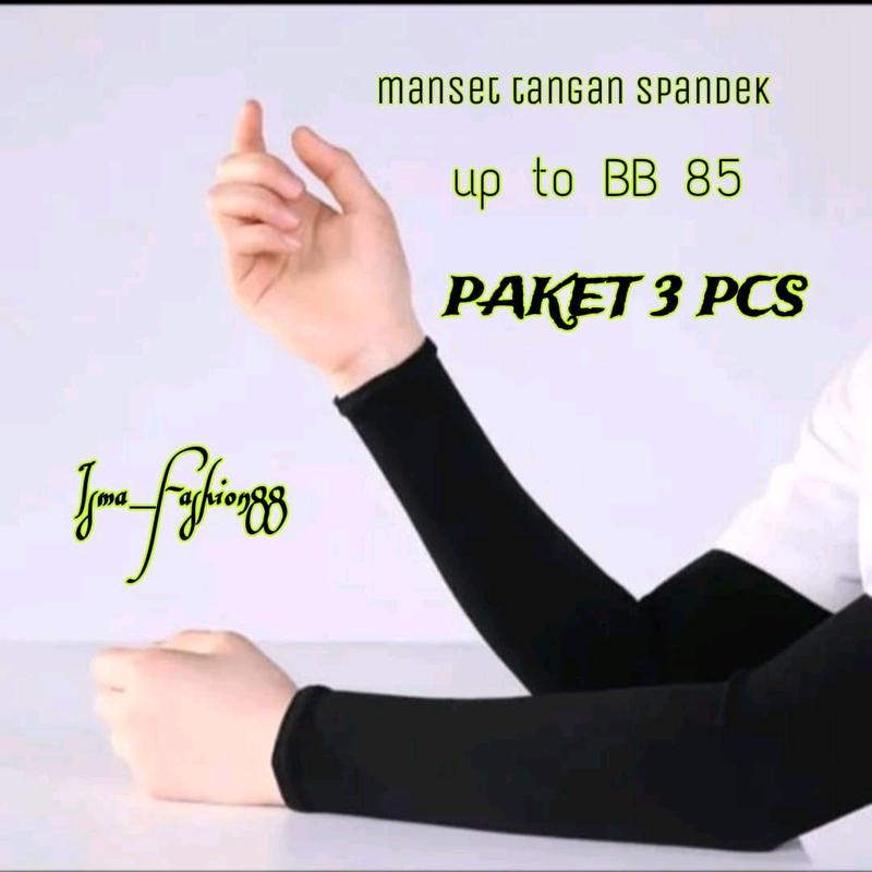 PAKET 3 PCS JUMBO manset lengan spandek jerica Tangan Muslim Handsock 1