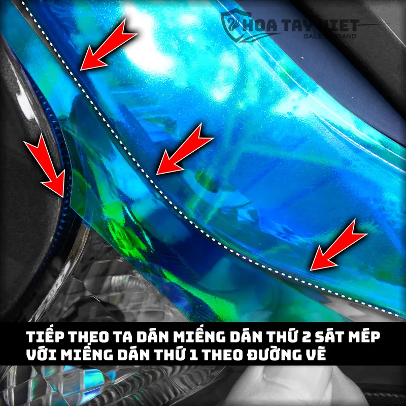 Decal demi xe FUTURE chuyển màu cao cấp chống trầy đèn định vị xe honda Future 6