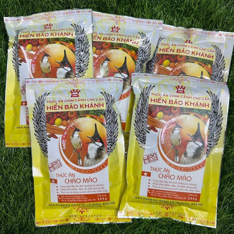 Combo 5 Gói Cám Chào Mào Sao Hiển Bảo Khánh - cám chim chào mào