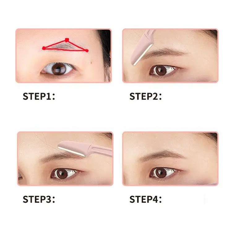 Set 3 dao cạo lông mày YUZI sắc bén tiện lợi dòng cao cấp 2