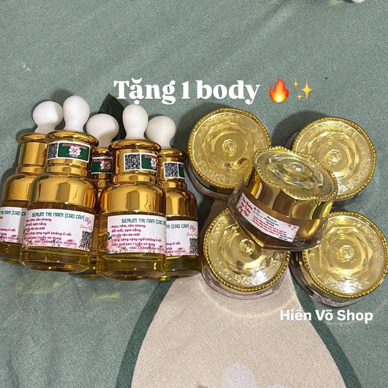 Combo 5 sản phẩm cao cấp giúp hỗ trợ da nặng Skincare không cồn gồm kem và serum hổ trợ nám sạm tàn nhang