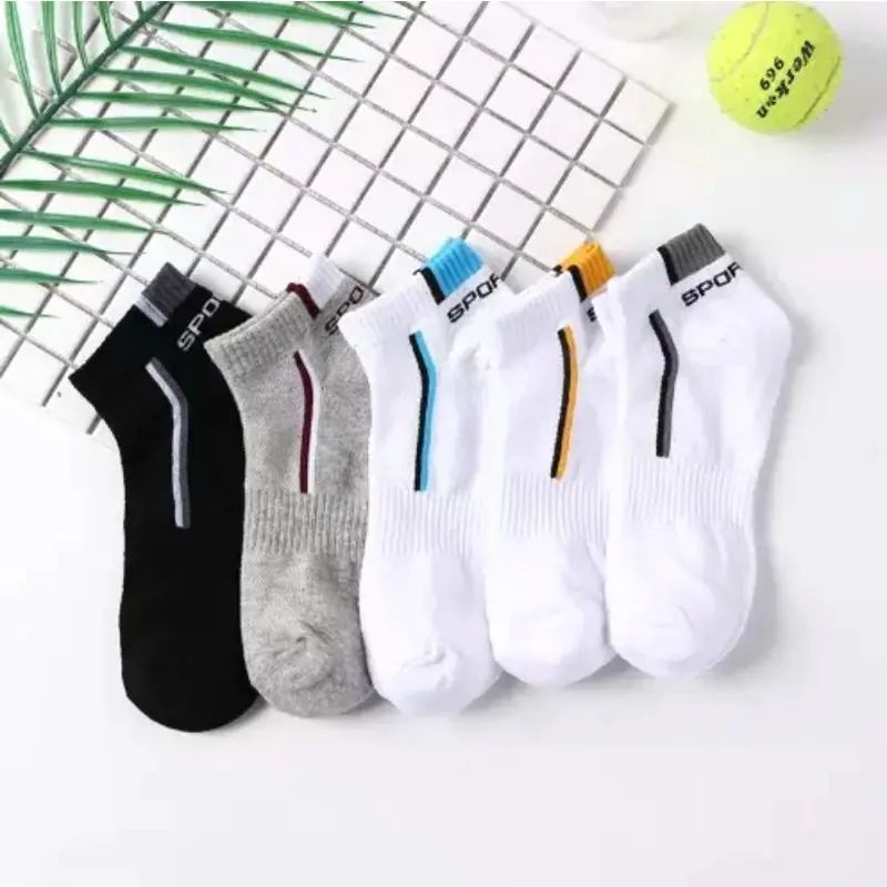 PAKET 3, 6 dan 12 PASANG KAOSKAKI OLAHRAGA PENDEK MATAKAKI TEBAL BERKWALITAS ( IMPORT ) KAOS KAKI SPORT PRIA WANITA DEWASA MOTIF Abu