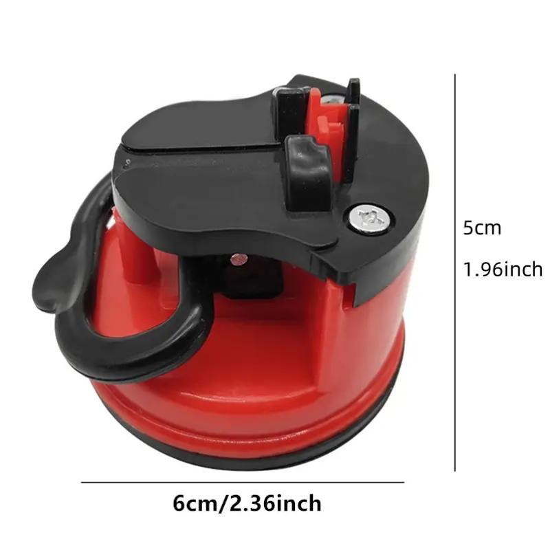 Household Mini Knife Sharpener With Suction Base, 1 Count Double Sided Manual Knife Sharpener For Kitchencfy 1