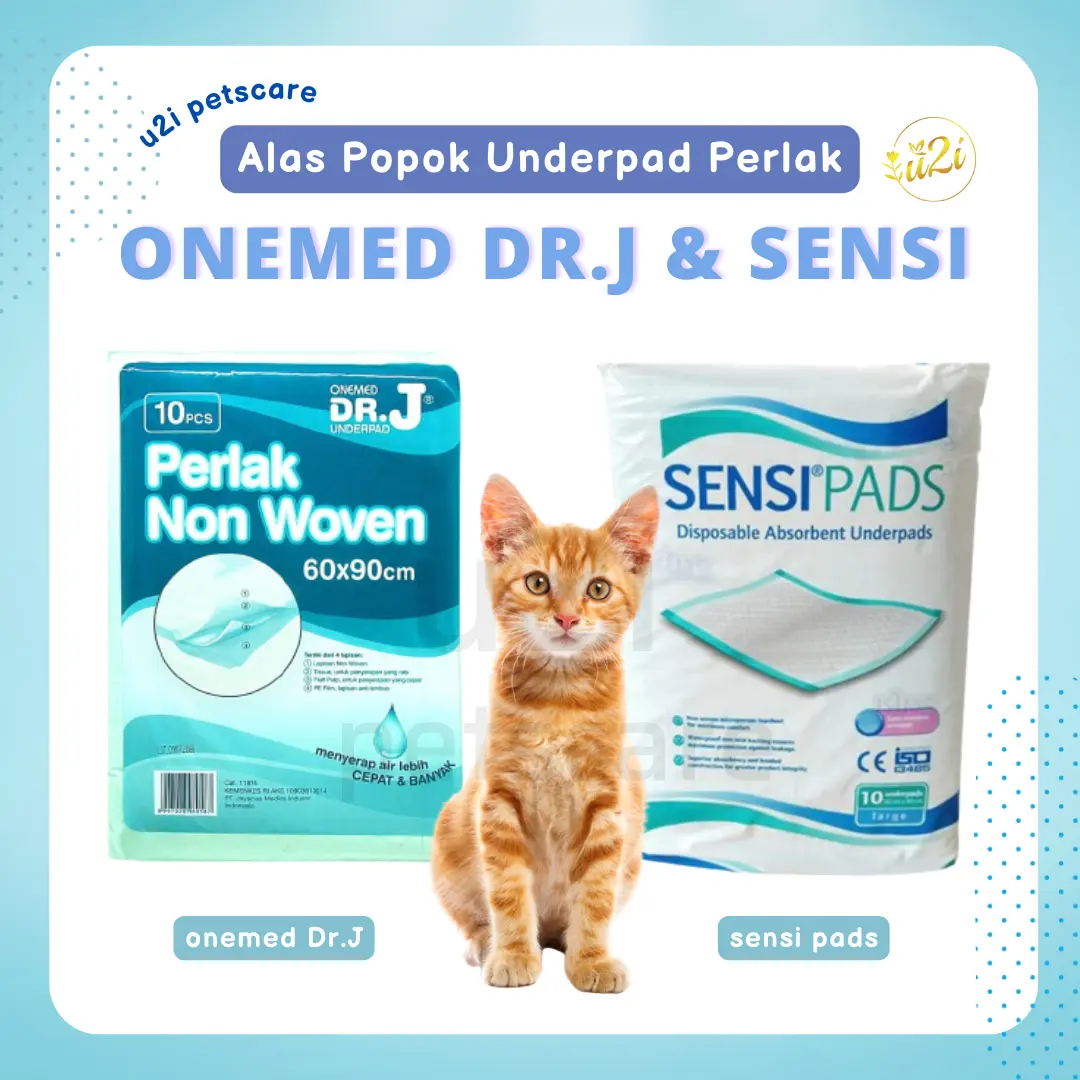 Petscare UNDERPAD SENSI ONEMED DR.J perlak hewan isi 10 (60cm x 90cm)