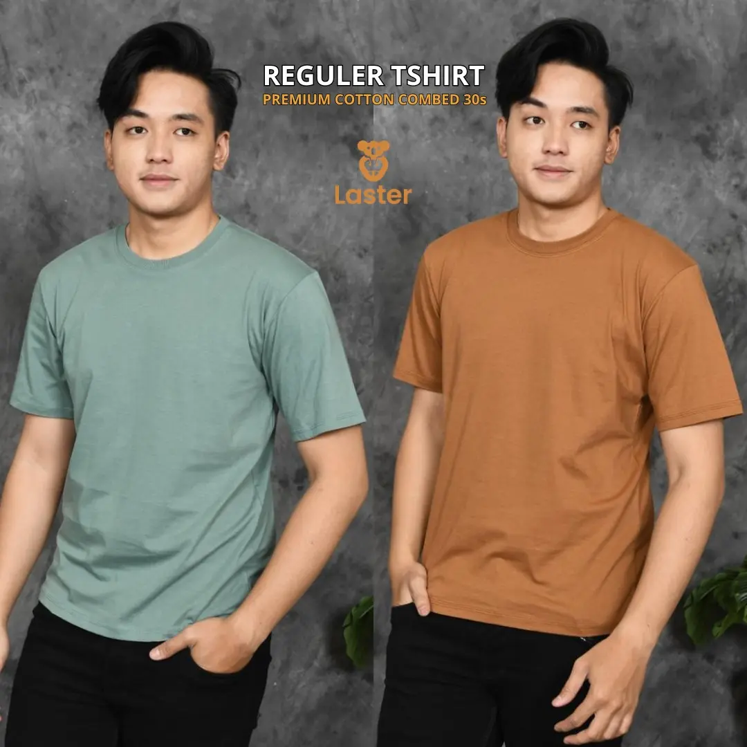 KAOS POLOS COTTON COMBED 30S lembut Cowok ATASAN