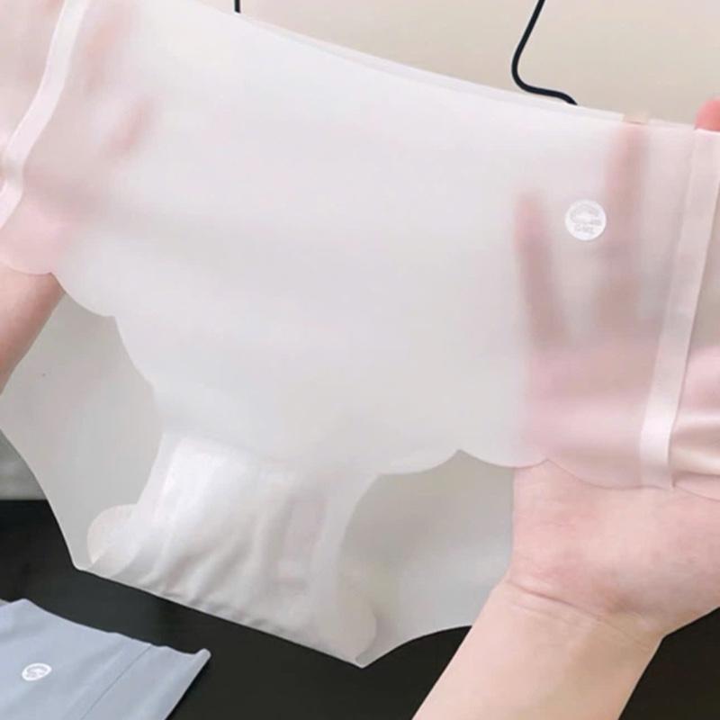 Set 10 (hoặc 5) Quần lót nữ su thạch cotton tàng hình women L01 1
