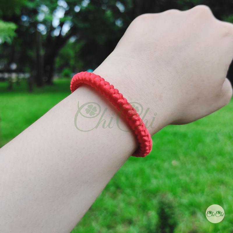 Product Introduction of [Chi Chi] Vòng Tay, Lắc Tay Nam Nữ Sợi Chỉ Đỏ May Mắn Có Khóa Bằng Gốm - MS040 Phụ Kiện vòng  tay bằng vải 7
