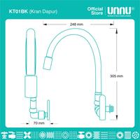 Gambar UNNU Kran Dapur - KT01BK 1/2" dari UNNU.official Kab. Gresik 2 Tokopedia