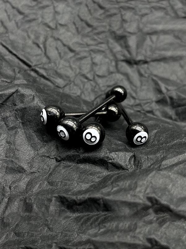 Punk Style Stainless Steel Tongue Ring, Fashion Jewelry for Party, Daily Clothing Decor, Trendy All-match & Exquisite Pierce Jewelry for Birthday Gift, Vertical Labret Jewelry 2