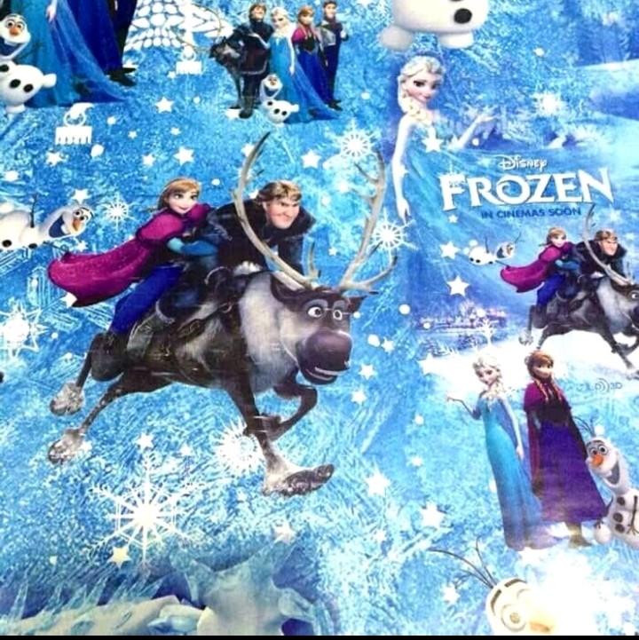kertas kado mini mouse hello kitty kudapony tayo frozen sofia princess winnie the pooh barbie 4
