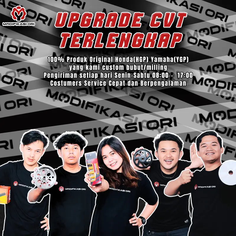 PAKET FULL-BEAT-GENIO-SCOOPY PAKET KIRIAN CVT UPGRADE CVT CUSTOM BUBUT Motorcycle 4