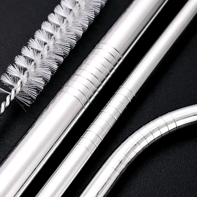 Bộ ống hút 3 món inox có cọ rửa - có tách lẻ 4