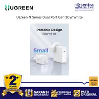 Gambar Ugreen N Series GaN 30W 65015 Dual Port USB C Fast Charger White Portable Power Adapter dari Sentra Digital Kota Surabaya 5 Tokopedia