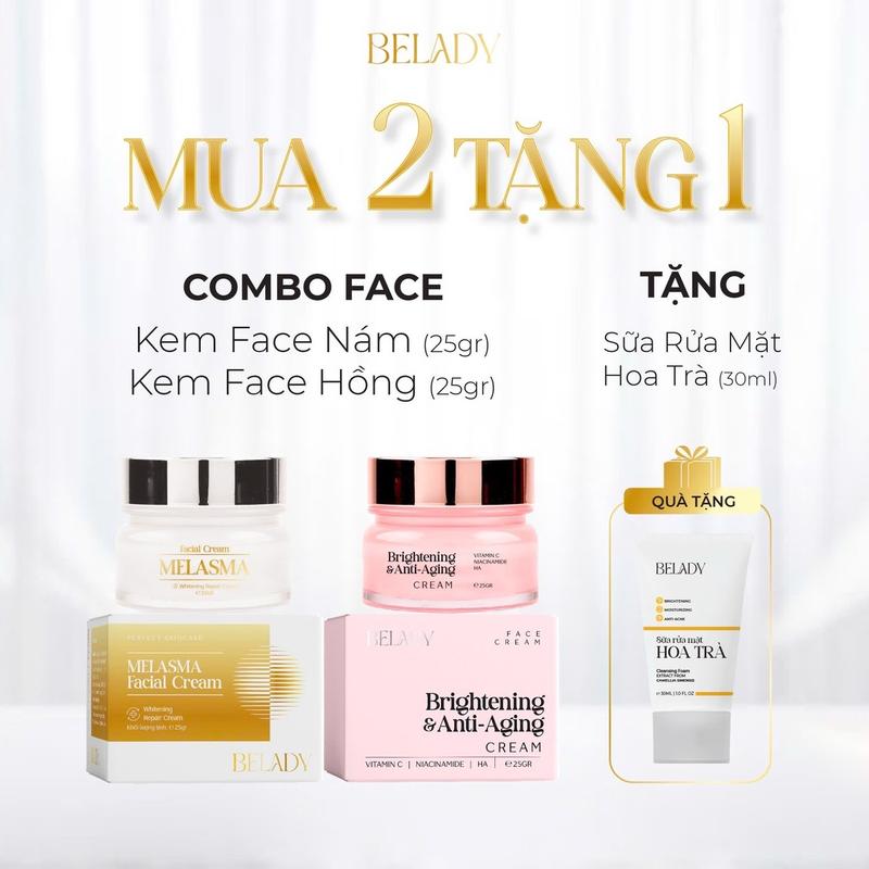 Bộ Kem - Kem Nám Melasma + Kem Vitamin C - { Hỗ trợ giảm nám dưỡng sáng da}