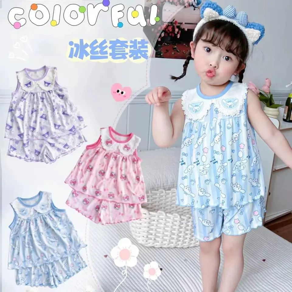 Bộ thun gân lạnh cho bé 9-27kg