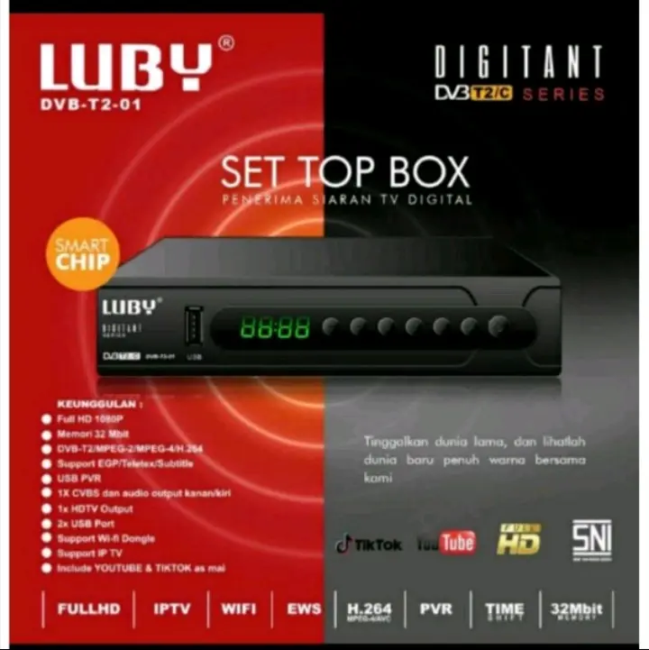 STB Set Top Box TV Digital Luby DVBT2