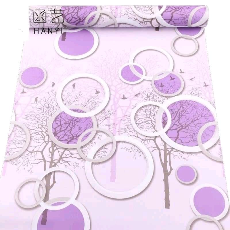 10 mét giấy dán tường có keo sẵn khổ rộng 45cm, mẫu Ô TRÒN 2