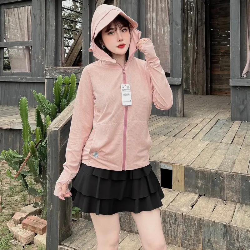 Áo chống nắng Nữ 2 lớp Morris chất muối tiêu shop Ngắm 0