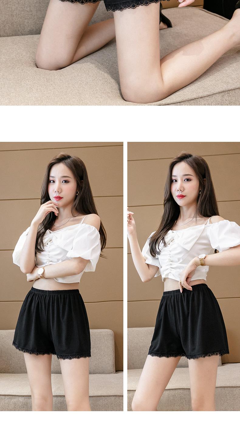 Product Introduction of [Golden PotatoWomen's Wear] Loose Ice Silk Safety Pants Women's Large Size Anti-Exposure Can Be Worn outside Thin Base Shorts Lace High Waist Safety Pants Women Womenswear Panty Lingerie Comfort Basic Minimalist 19