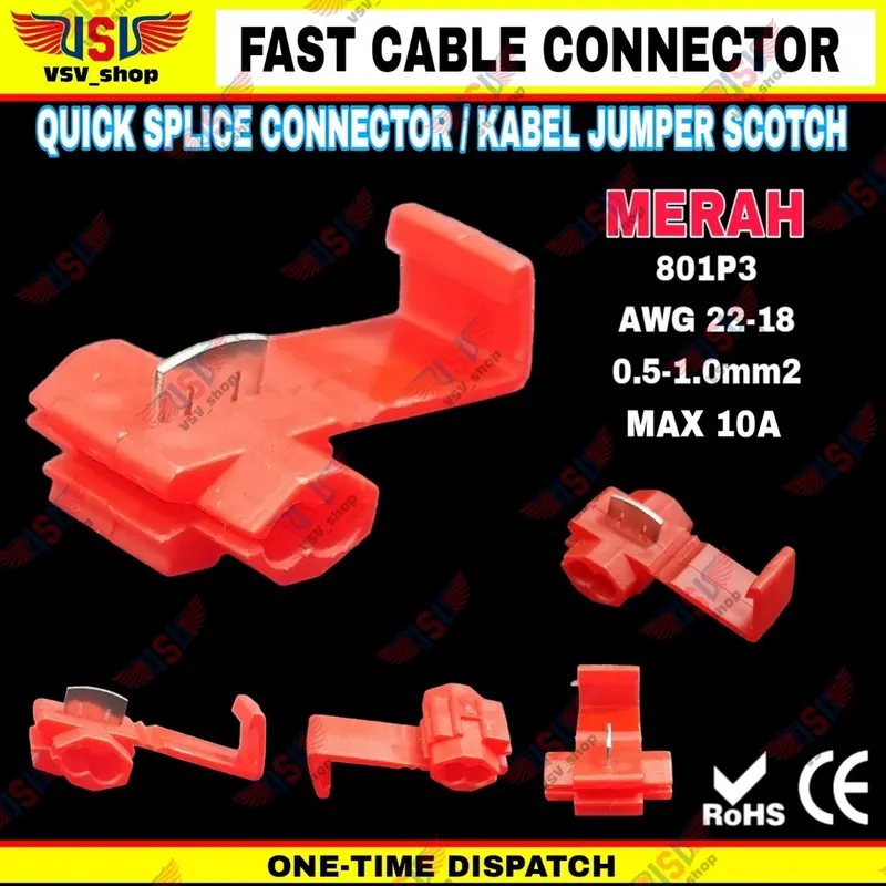 Konektor kabel listrik Jumper Lock Quick Cable Connector Sambungan Kabel 6