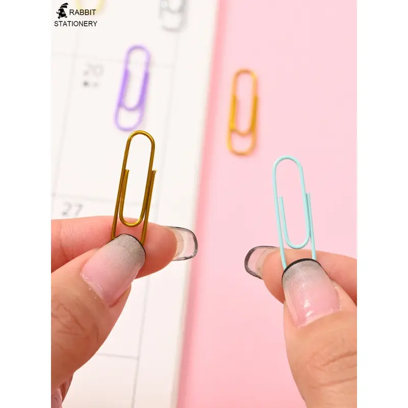 Paper clip metalik/clip metalik/jepitan kertas/klip kertas/klip warna/paperclip/metallic-Rabbit Stationery 2