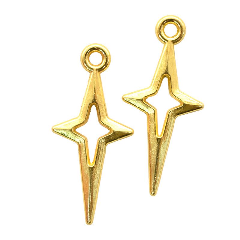 Product Introduction of Phụ Kiện Trang Sức Hợp Kim, Tự Làm, Charm Ngôi Sao Rỗng, Vòng Tay, Vòng Cổ, Hoa Tai, Mặt Dây Chuyền, Hai Kích Cỡ, Bán Chạy, LIYA HEIYAO 15