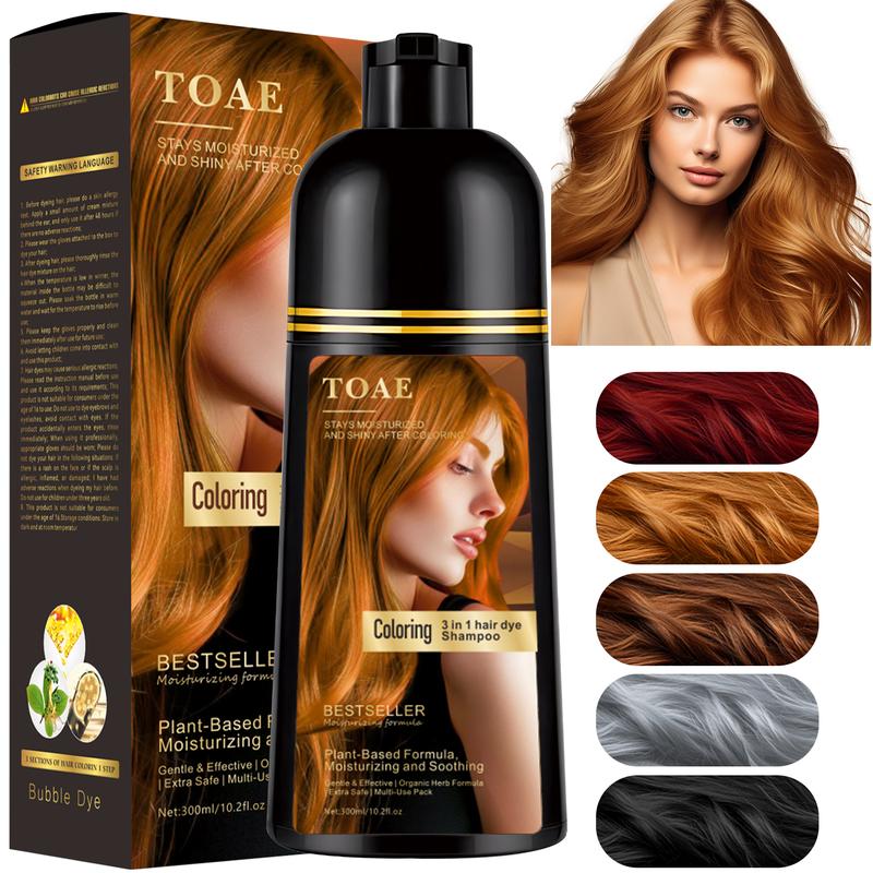 300ml TOAE 3-In-1 Magic Hair Dye Shampoo for Gray Hair , Ammonia-Free ...