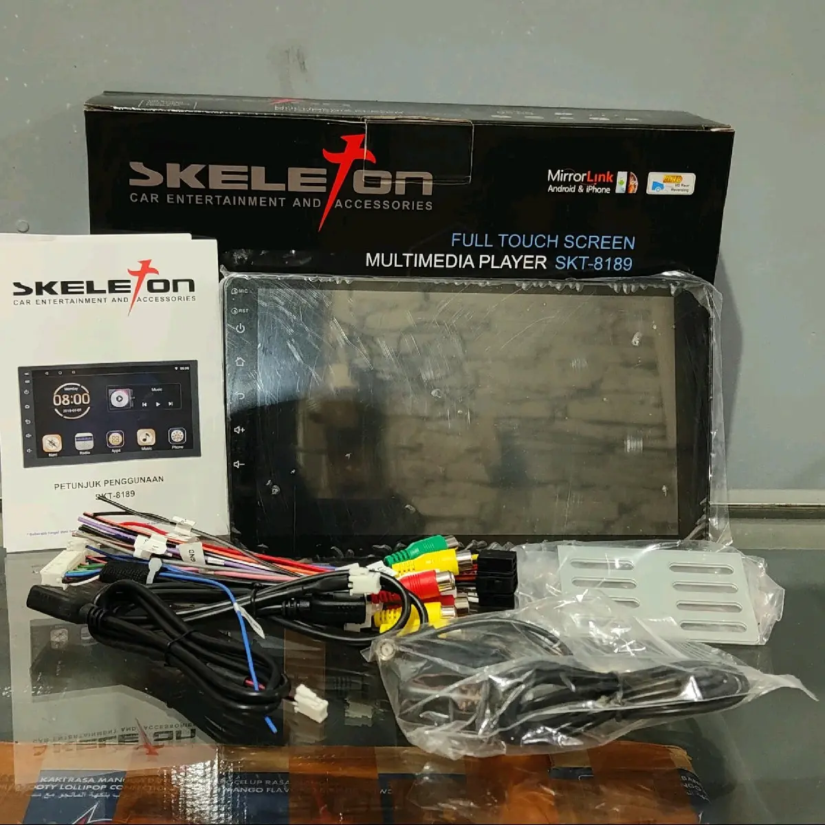 HEAD UNIT ANDROID SKELETON 9 INCH RAM 2 GB ROM 32 GB
