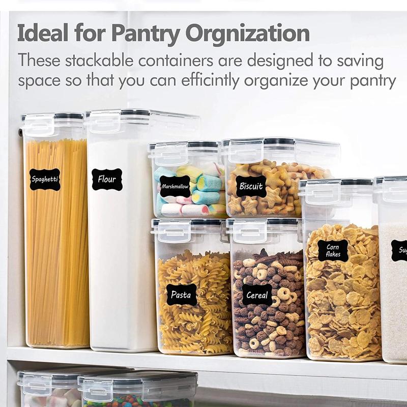 Food Storage Container Set, 3/9/15pcs Clear Food Storage Box with Lid, Airtight Food Storage Container for Kitchen & Pantry Organization 7