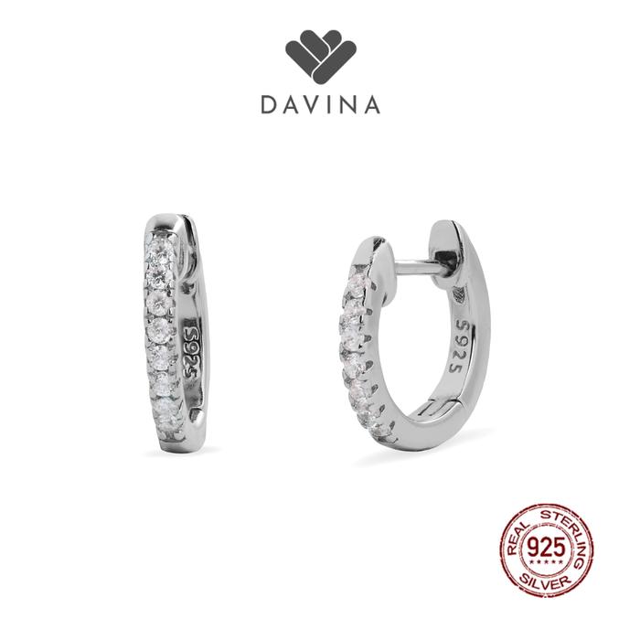 Gambar DAVINA Ladies Amoura Earrings Sterling Silver 925 - Anting Wanita Perak S925 Bulat Hoop Hoops dari DAVINA Jewelry Kota Administrasi Jakarta Pusat Tokopedia