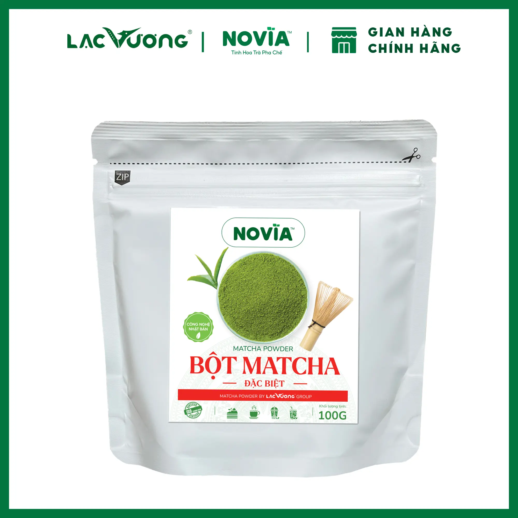 Bột Matcha Novia Đặc Biệt [Gói 100g] - Thương Hiệu Novia