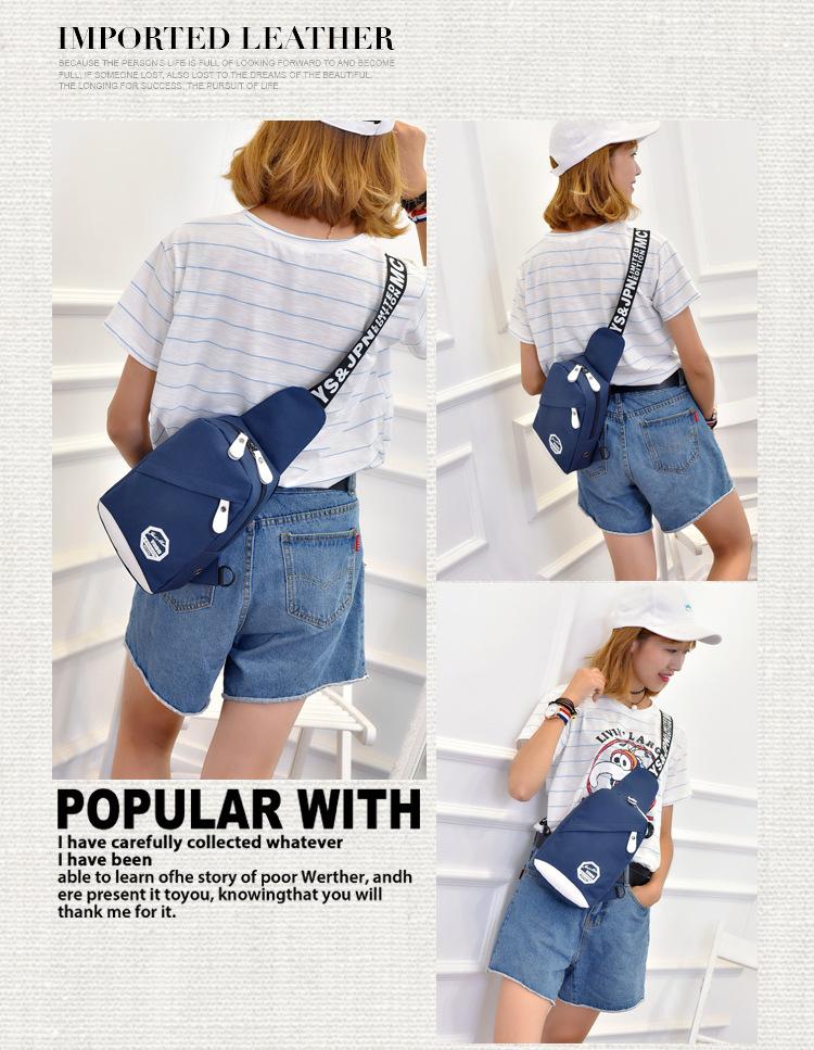 Product Introduction of Shoulder Chest Sling Bag for Men Women Fanny Waist Pack Male Cross Crossbody Belt Pouch Bolsas Kangaroo Handbag Husband Backpack 41