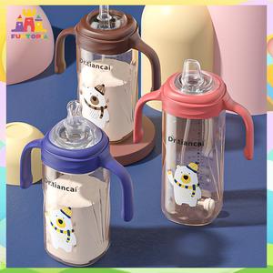 Baby Feeding Bottle Cartoon Food Grade Silicone Milk Bottles Leak Proof Water Bottle For Baby