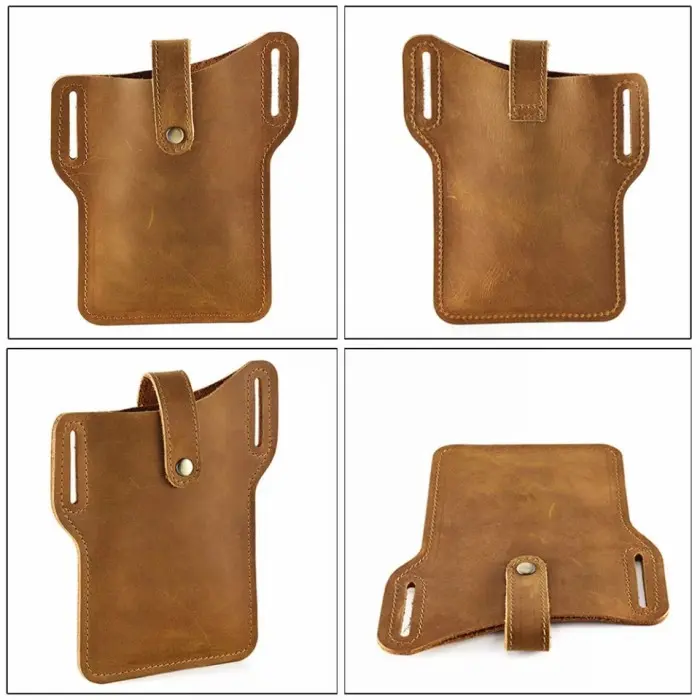 Tas Pinggang Sarung Hp Kulit Asli Pria - Dompet Hp Kulit Pria Pinggang 3