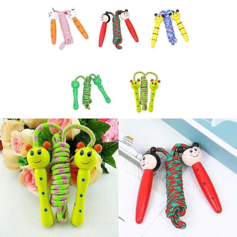 Skipping rope children animal shaped skipping rope wood grai - TikTok ...