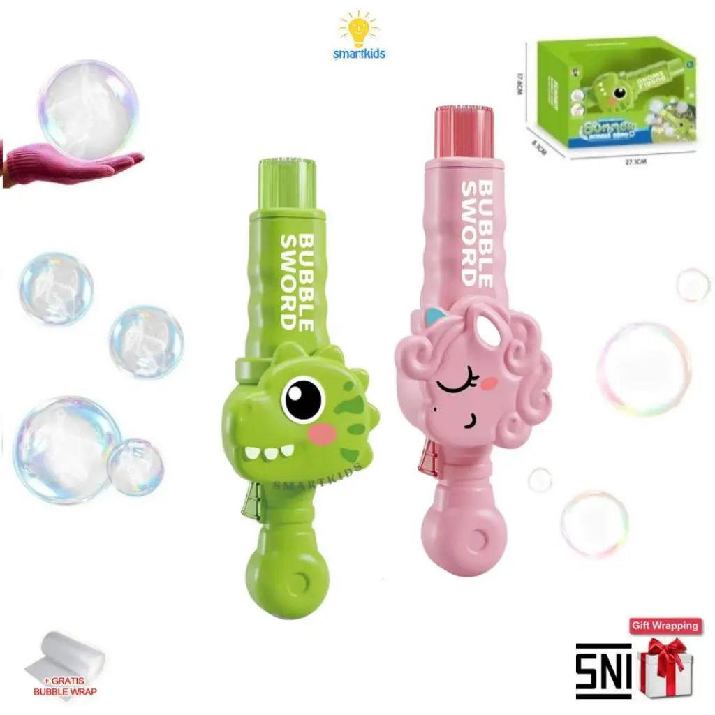Mainan Anak Summer Bubble Game Dinosaur Gelembung Sabun Otomatis Dengan Suara Musik dan Lampu Smoke Spray Bubble Machine Bath Outdoor Toy Mesin Tiup Gelembung Hadiah Kado