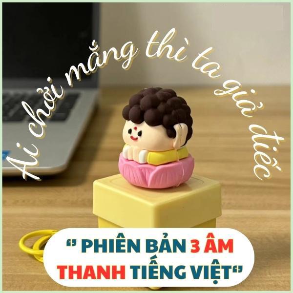 【COD Móc Khoá Cute Bàn Phím Cơ Tích Đức Có Đèn - 3 Âm Thanh Tiếng Việt - Có Âm Thanh Quà Tặng Phụ Kiện Dễ Thương -Móc Chìa Khoá- Móc Khóa