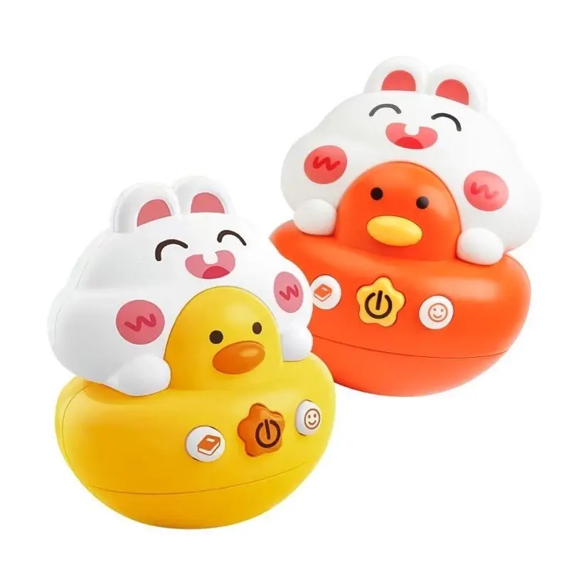 Đồ chơi lật đật hình vịt có nhạc kích thích giác quan cho bé - Toys 0