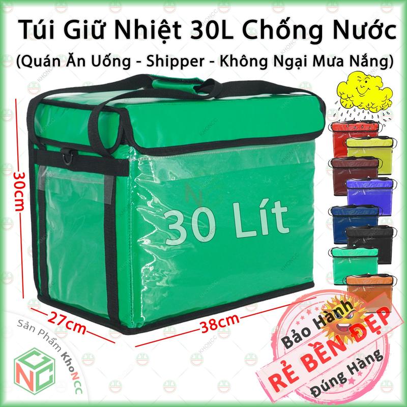 [KhoNCC] Túi Giữ Nhiệt Giao Hàng 30 LÍT Chống Mưa Thấm 100% - Shipper Bất Chấp Thời Tiết - NKT-TGN-7039B-30L (Nhiều màu) Bag Nhung