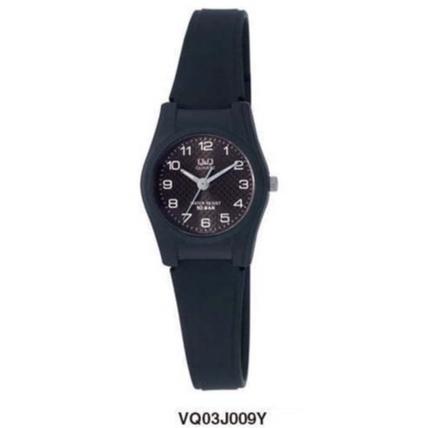 Q&Q Original Jam Tangan Remaja VQ03 & VQ87 Series - Karet- Hitam Kaca Rubber 6