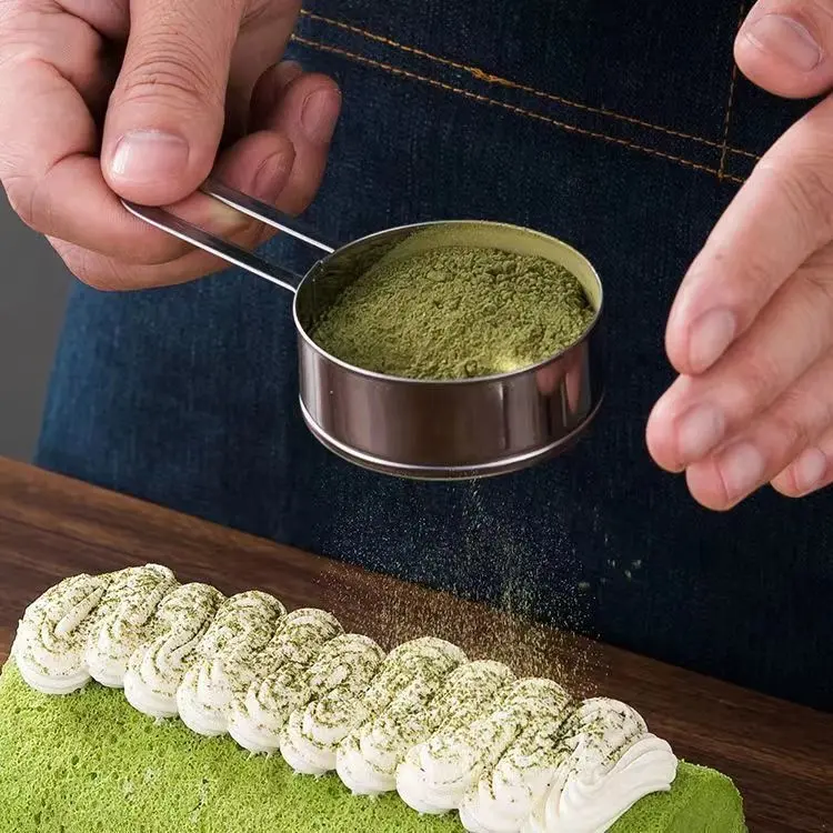 Japanese-Style Flour Sifter Hand-Held Baking Stainless Steel Powdered Sugar Filter Ultra-Fine Mini Sieve Household Screen over Mouse-Trap