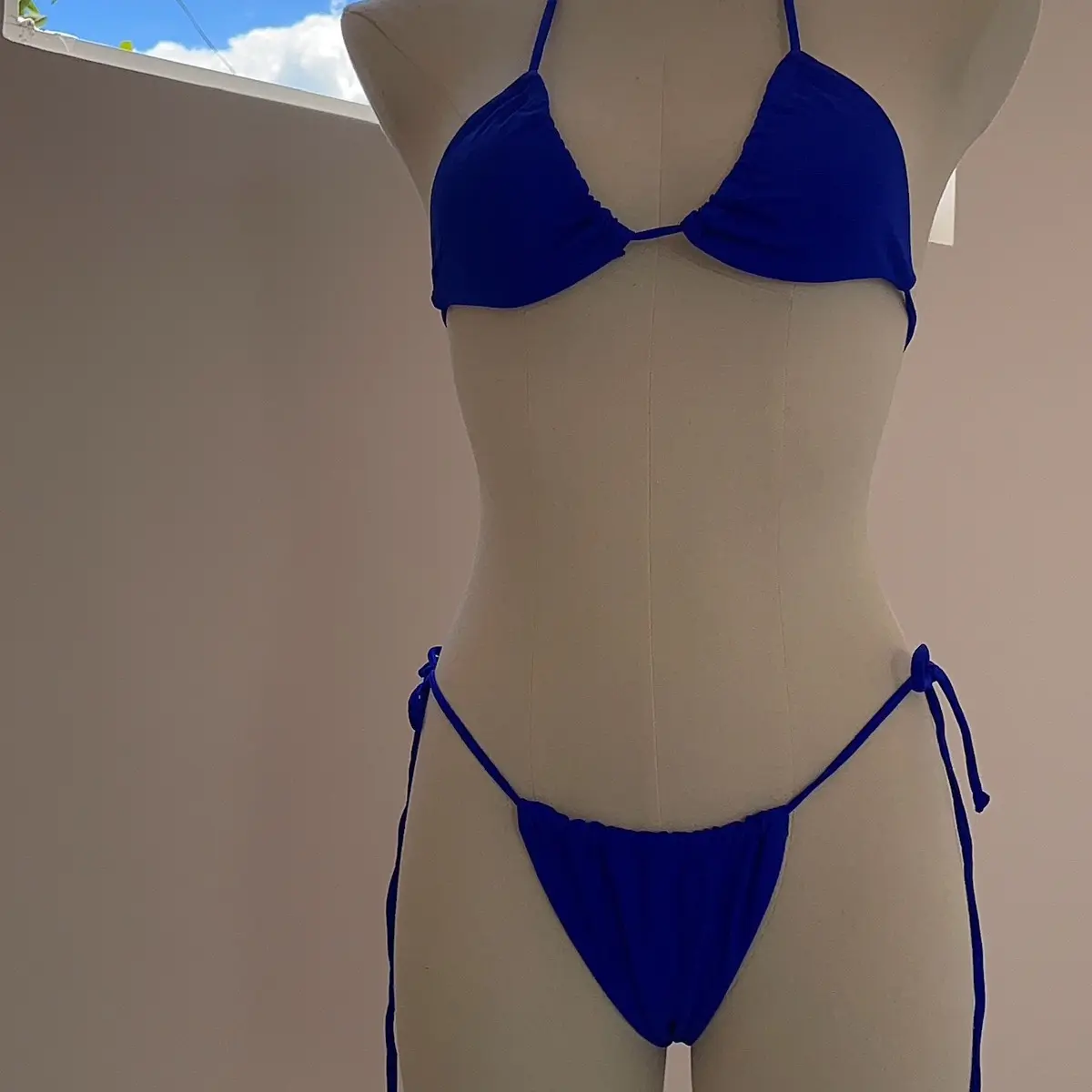 Bikini 2 mảnh dáng tam giác cột được nhiều kiểu Thoáng khí Thoải mái