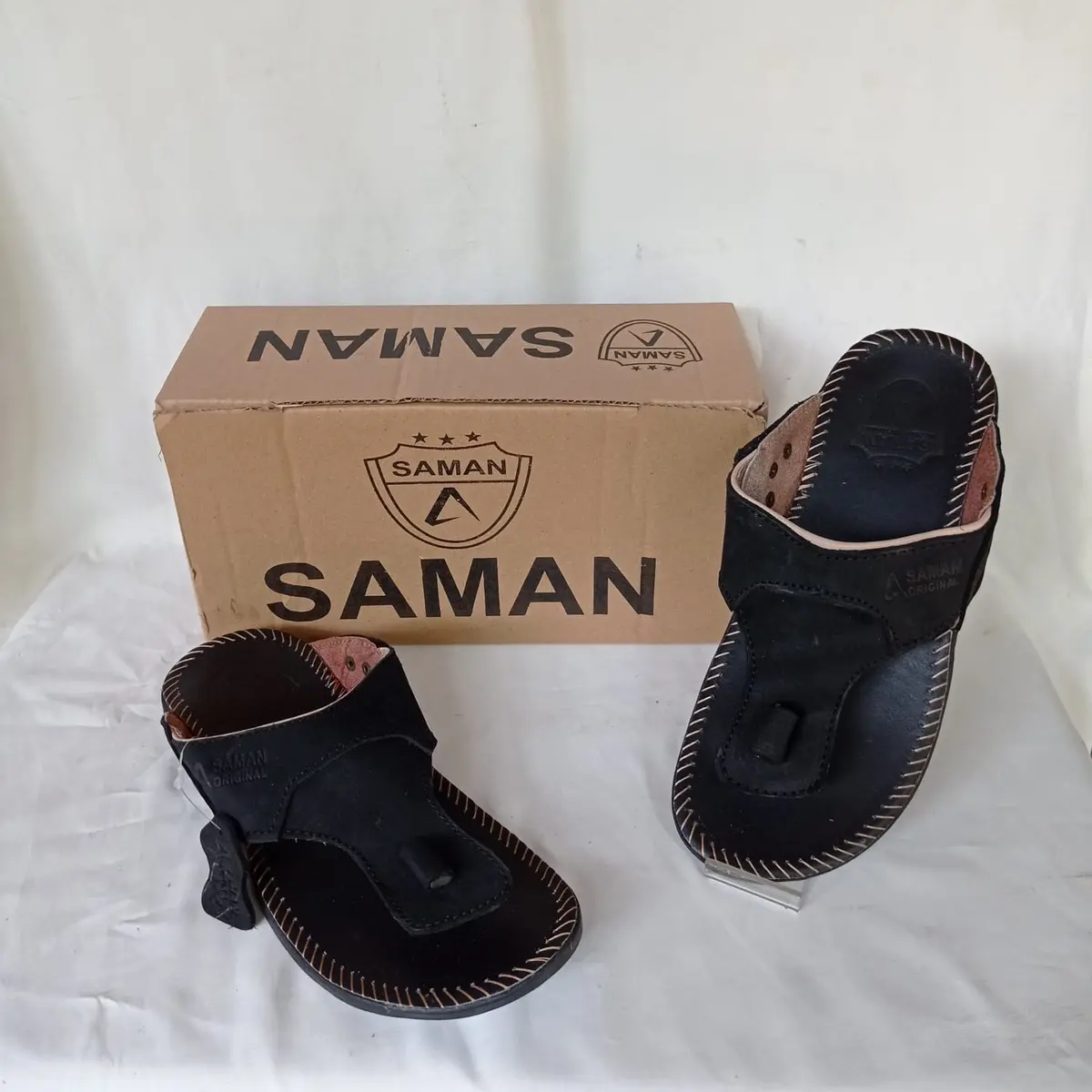 SANDAL KULIT PRIA ORIGINAL SAMAN FULL KULIT