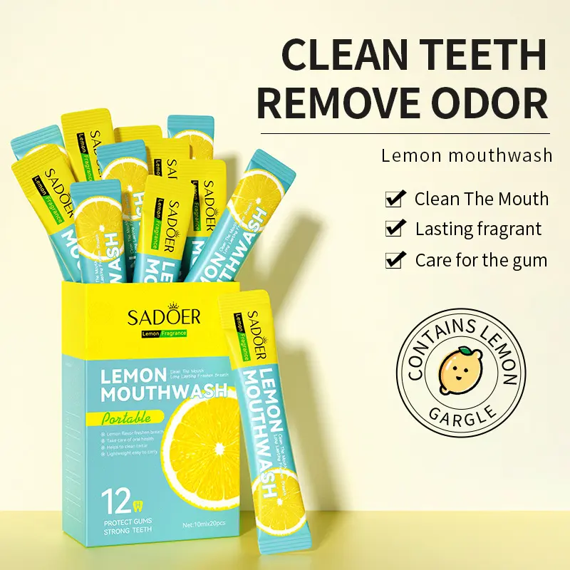Mouthwash Boxed -- Sadoer Disposable Portable Cleaning and Care Oral Cavity Cleanser Cleansing