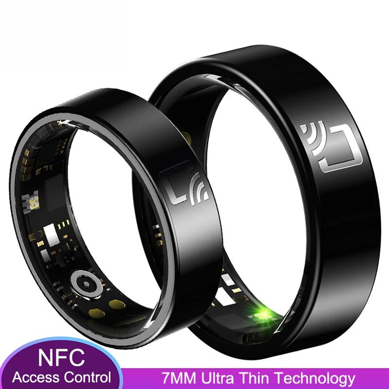 Ceramic Smart Ring Support NFC Access Control 7mm Ultra Thin For Heart ...